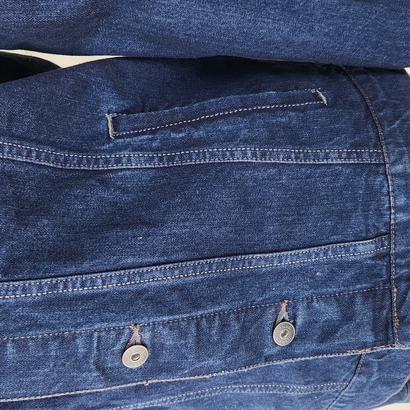 Jean Jacket AEROPOSTALE Dark Blue Wash Denim (Size S) - Picture 8 of 14